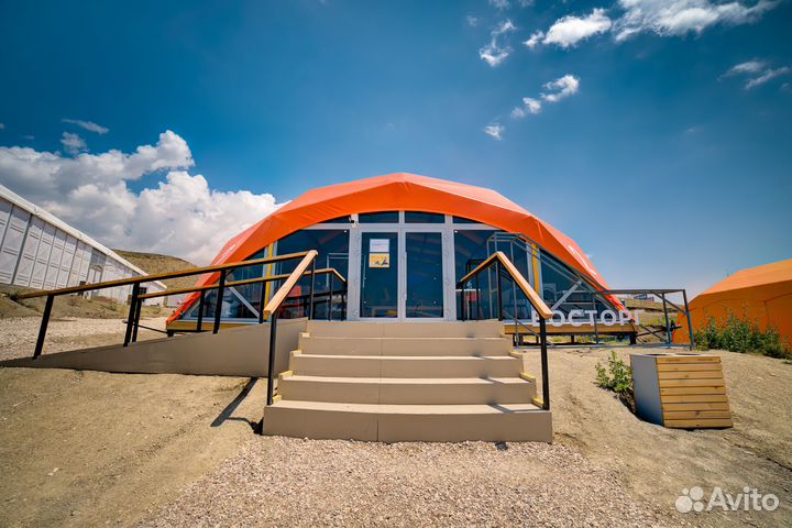 Деревянный купольный шатер 6х6