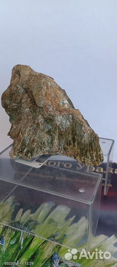 Актинолит в тальке. Слюдорудник.Южный Урал.№458