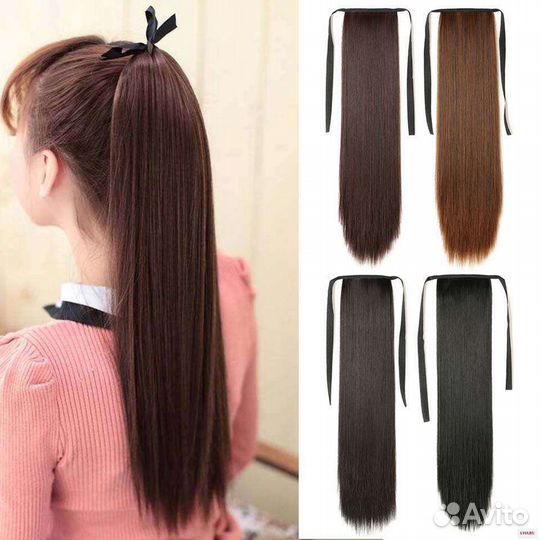 Накладные термо хвосты, шиньоны