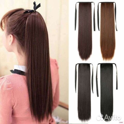 Накладные термо хвосты, шиньоны