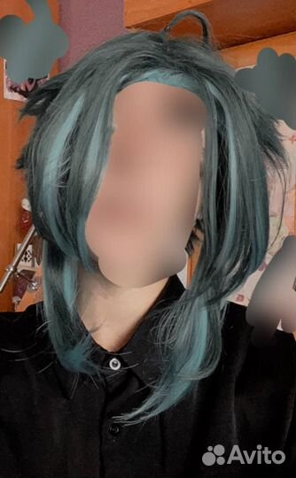 Парик косплей сяо геншин