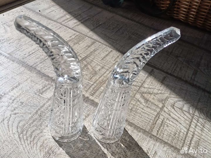 Хрустальный рог для напитков