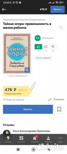 Книга тайная опора. В доставке потерялась