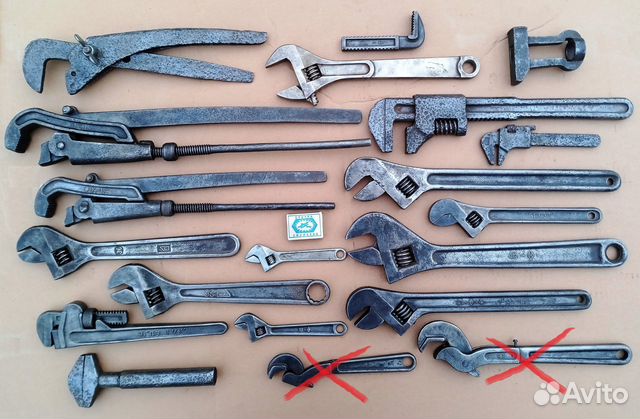 Ключи гаечные старинные и СССР