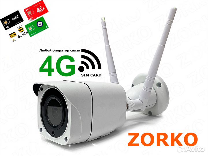 Видеонаблюдение - 4G камера с SIM-картой, MicroSD