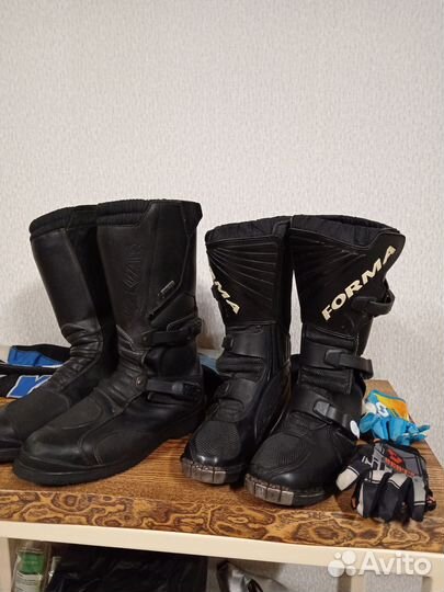 Мотоботы кроссовые детские