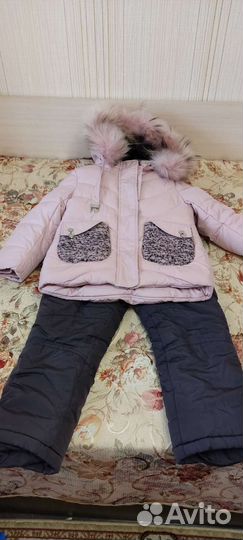 Зимний комбинезон для девочки 104 цена 1500