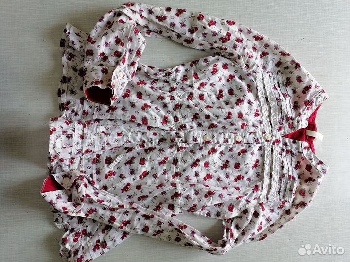 Рубашки блузки пакетом для девочки