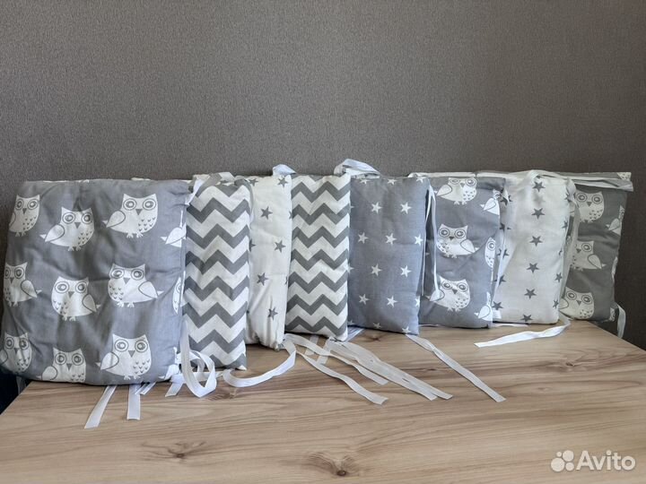 Бортики в детскую кроватку новые