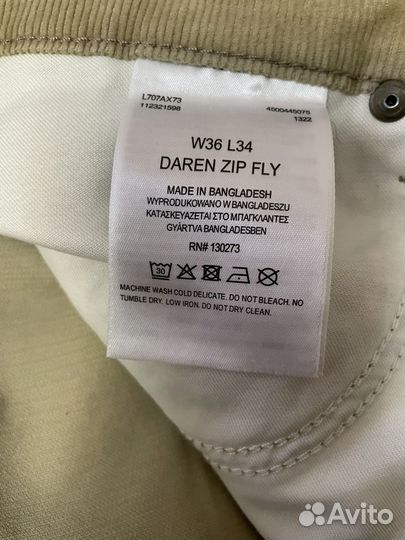 Джинсы вельветовые LEE Sand Regular