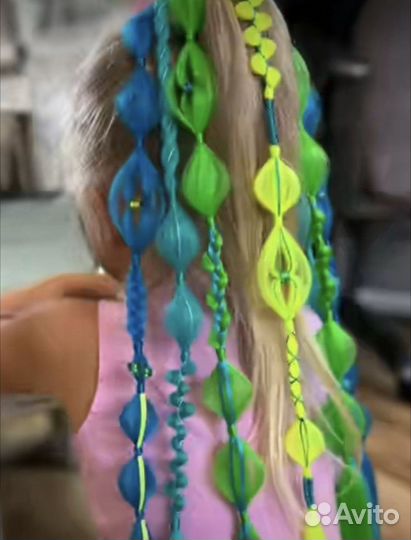 Хвост на резинке Афроприческа