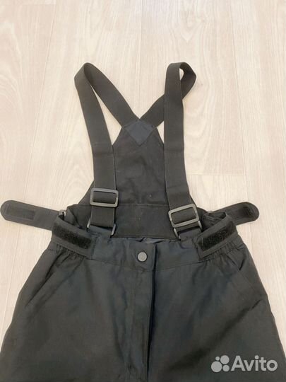 Брюки утепленные на лямках, р. 140-146см