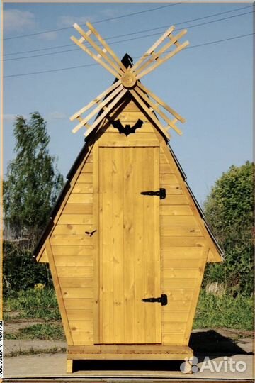 Дачный туалет с декором и установкой зфю 438