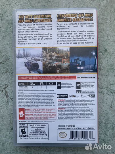 Игра Snowrunner на Nintendo Switch