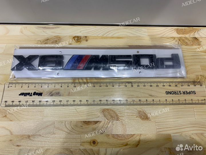 Надпись задняя на багажник BMW - X6M50d - Новая