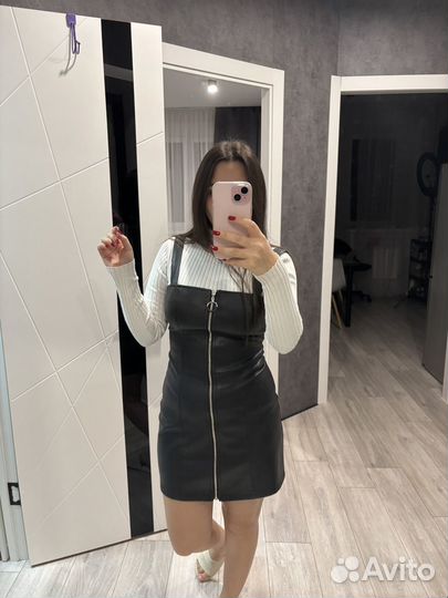 Кожаный сарафан