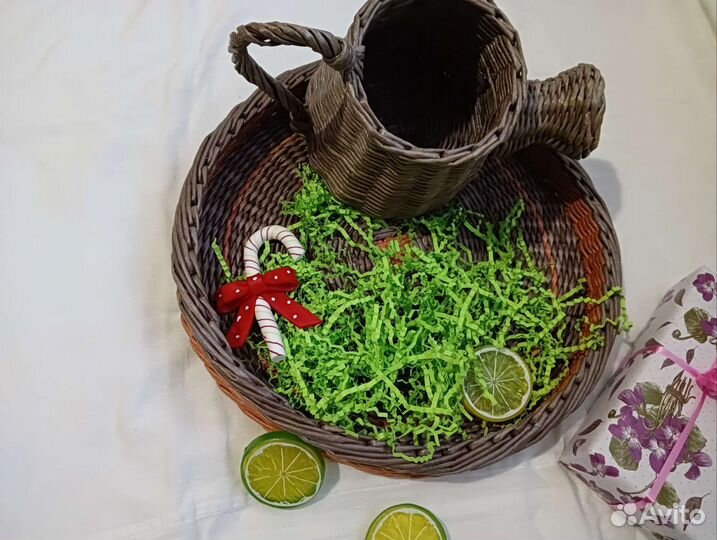 Поднос и кашпо для цветов