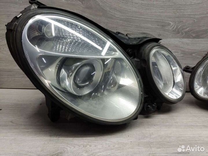 Фары ксенон с корректором на Mercedes E W211