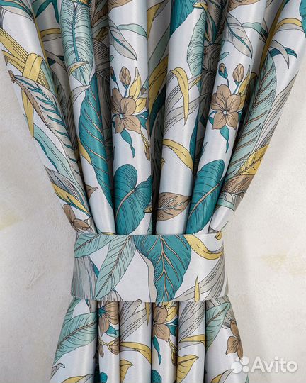 Портьеры Доминик Бирюза шторы занавески