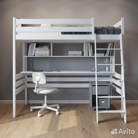 Кровать Чердак со столом Краснодар