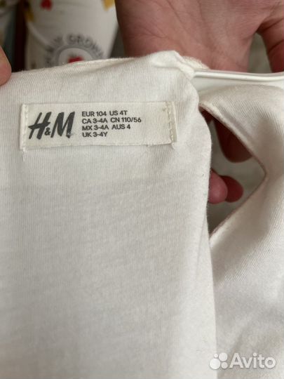 Платье для девочки hm 104 -116