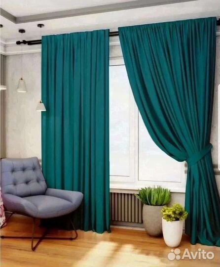 Комплект шторы и тюль Канвас 4м(по 2м)