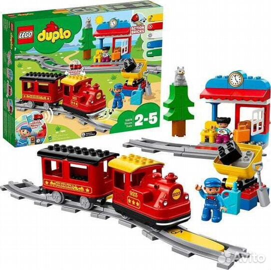 Lego duplo Town 10874 Поезд на паровой тяге