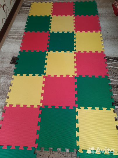 Детский мягкий коврик пазл