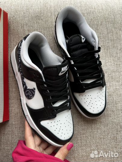 Кроссовки Nike Dunk low 'Black Paisley'