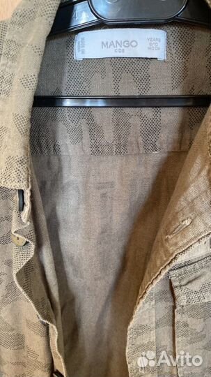 Рубашка военная Mango kids на мальчика