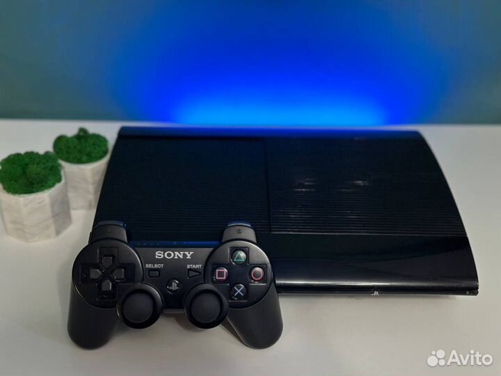 PlayStation 3 Super Slim 500gb (безлимит игр)