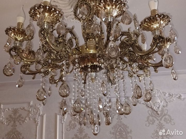 Люстра потолочная бронза