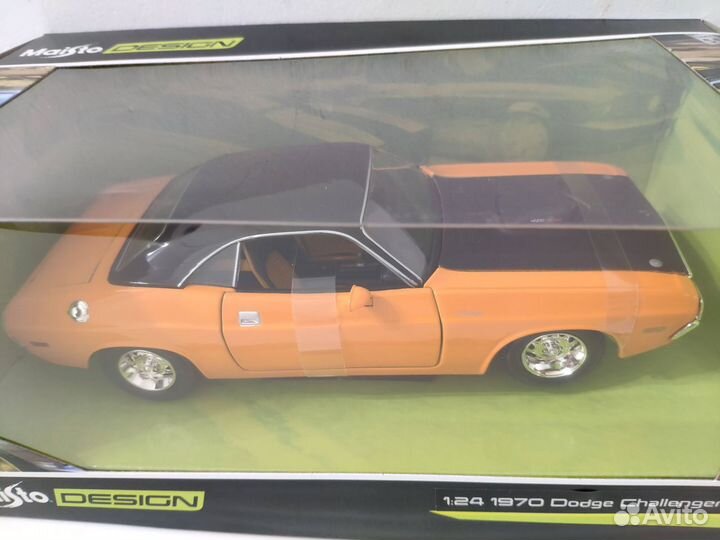 Новая машинка Dodge Challenger R/T Оранжевый