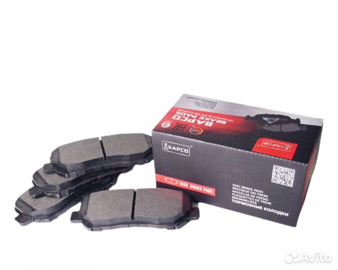 Колодки тормозные передние bapco BP0045