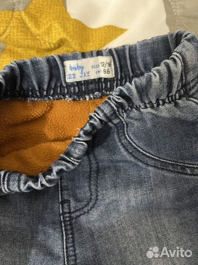 Джинсы утепленные 86