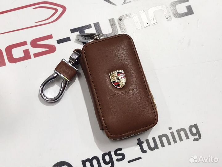 Ключница универсальная Porsche коричневая