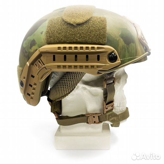 Баллистический шлем Атом (арамид) цвета мох/ мс