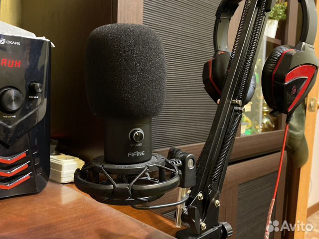 Микрофон студийный Fifine T669 USB 20Гц, черный