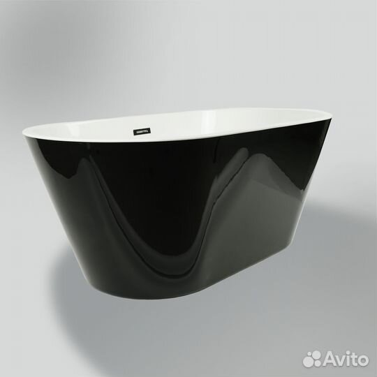 Ванна отдельностоящая акриловая norro n-5038 ч/б