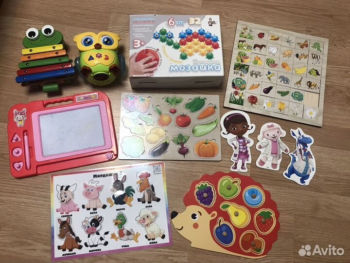 Развивающие игрушки пакетом