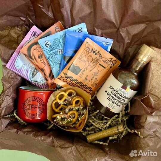 Подарочный набор с дрип кофе и сиропом