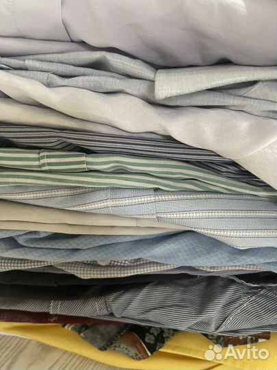 Сорочки мужские пакетом бу