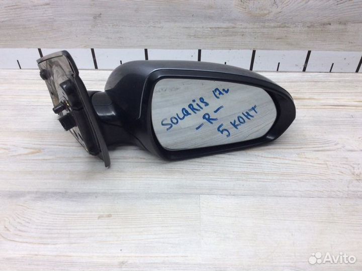 Зеркало электрическое правое Hyundai Solaris седан