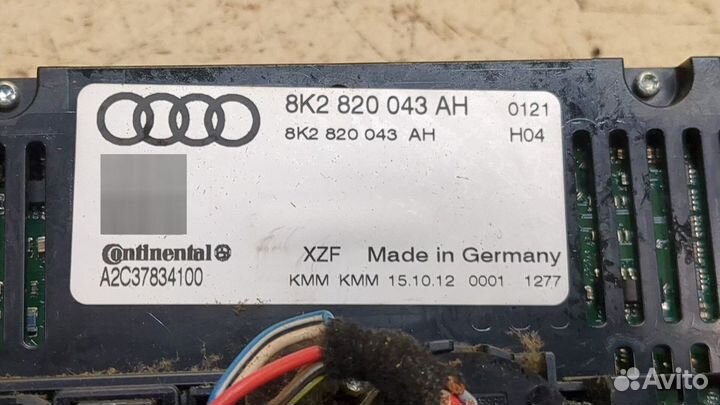 Переключатель отопителя Audi A4 (B8), 2012