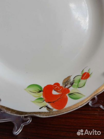 Набор тарелок 9 шт СССР Коростень ручная роспись