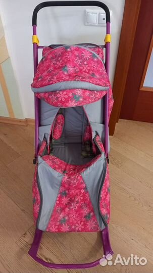 Коляска санки в идеальном состоянии