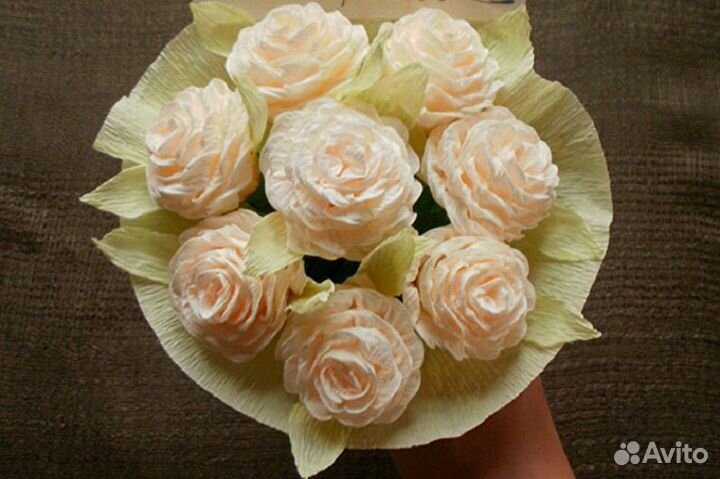 Цветы из гофрированной бумаги