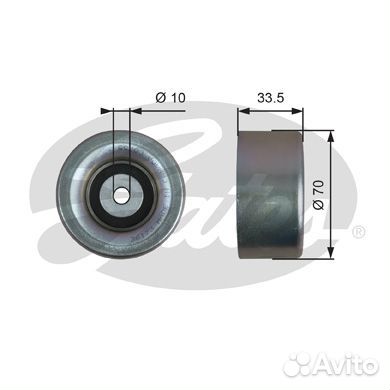 Направляющий ролик привода вспомогательных агрегат