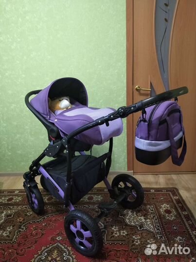 Коляска 3 в 1 Camarelo