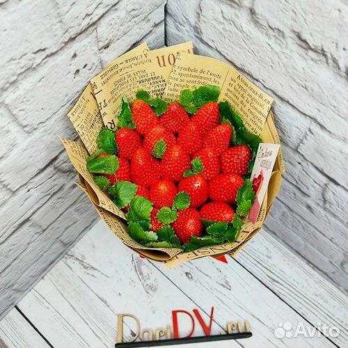 Букет из свежей клубники мини арт. 3313 в Хабаровс